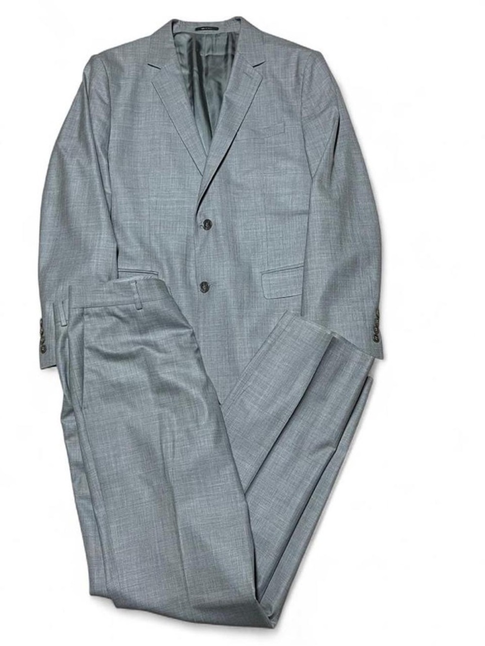 Express Design Studio Producer Men's Gray 2pc Suit Jacket Sz 42R Pants 33/32